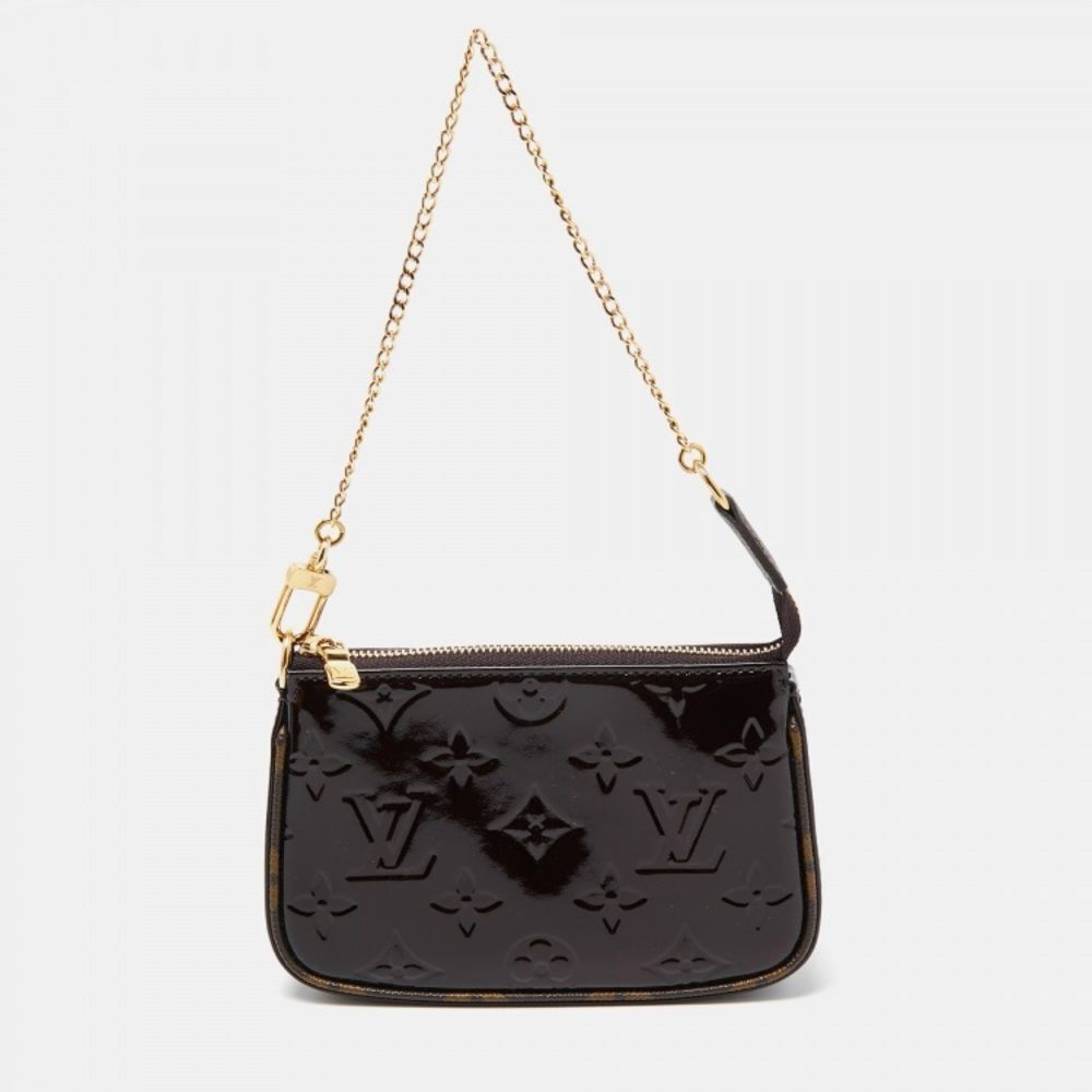 Louis Vuitton Amarante Monogram Vernis Mini Pochette Accessoires - Picture 2 of 16